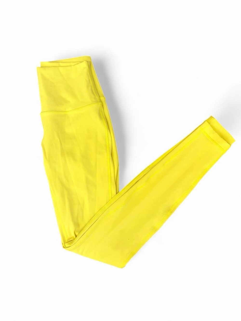 Lululemon neon yellow high-waisted leggings